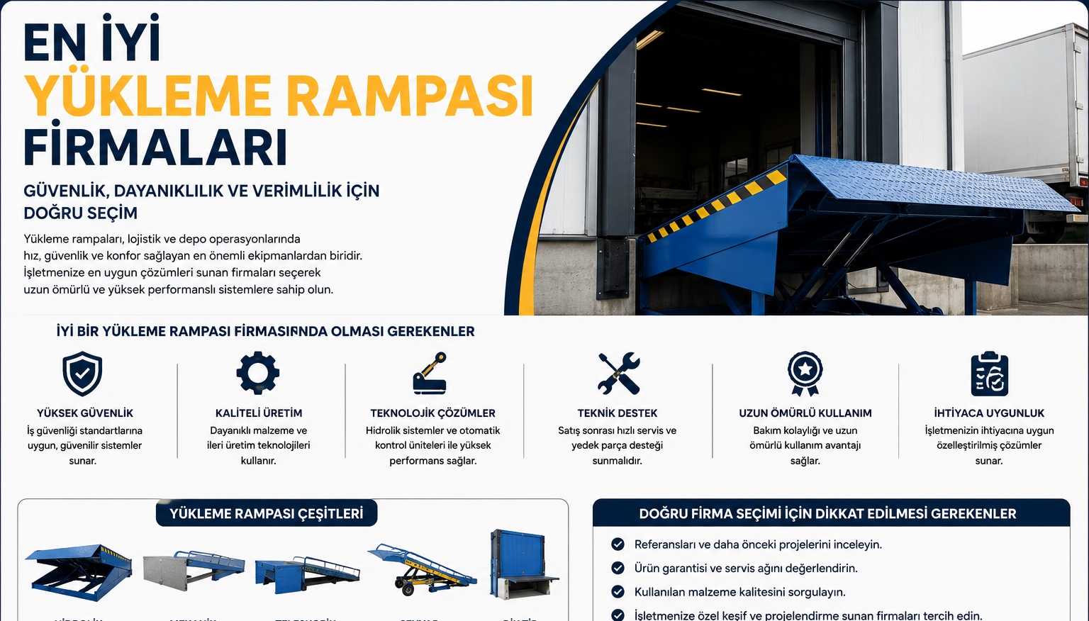 En İyi Yükleme Rampası Firmaları