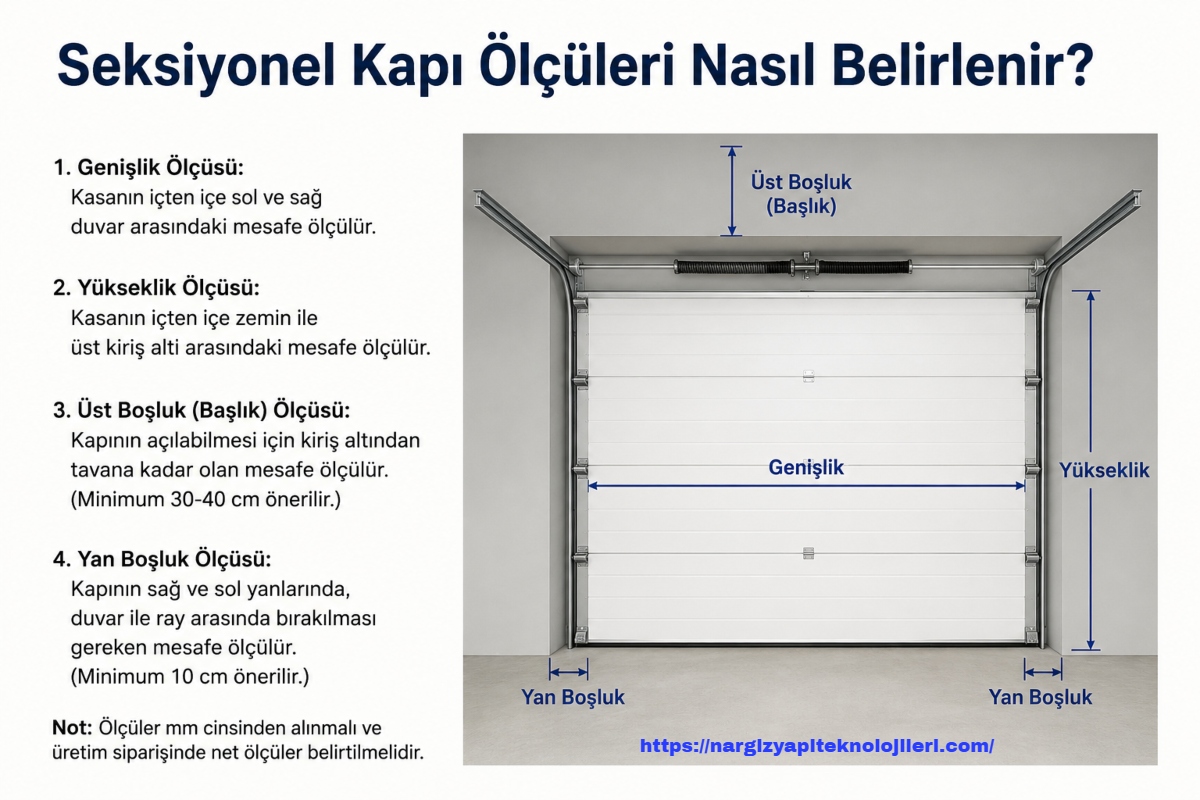 Seksiyonel Kapı Ölçüleri Nasıl Belirlenir?